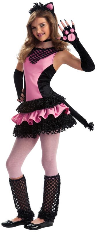 Black Kitty Tween Girls Costume by Rubies Costumes only at  TeeJayTraders.com