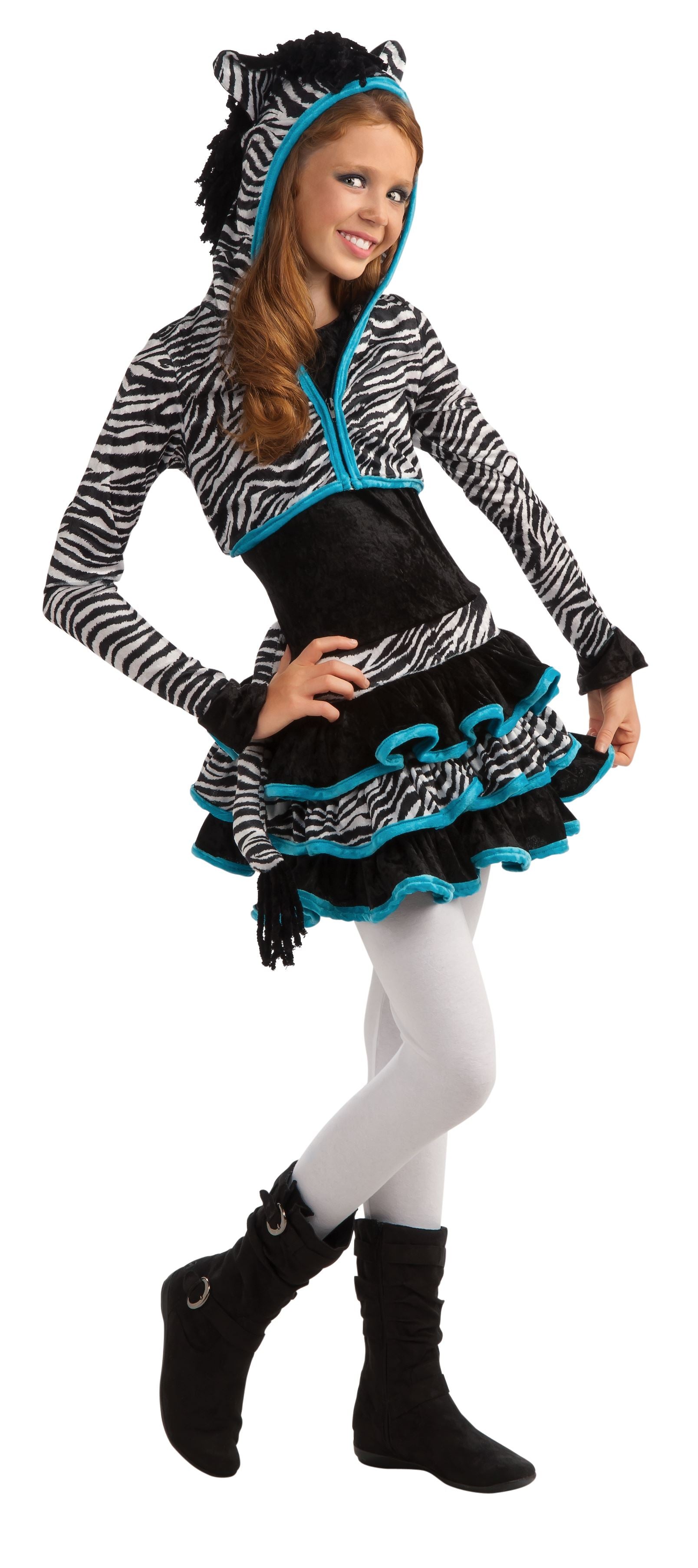 Zebra Tween Girl Costume by Rubies Costumes only at  TeeJayTraders.com