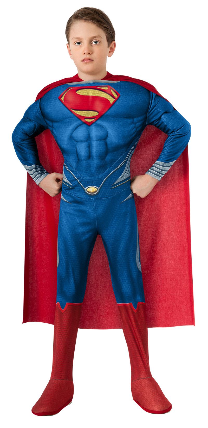 Super Man Boys Muscle Man Of Steel Costume by Rubies only at  TeeJayTraders.com