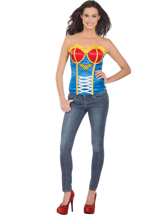 Wonder Woman Corset Woman Costume by Rubies Costumes only at  TeeJayTraders.com