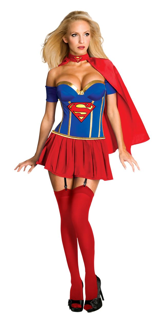 Supergirl Corset Woman Costume by Rubies Costumes only at  TeeJayTraders.com