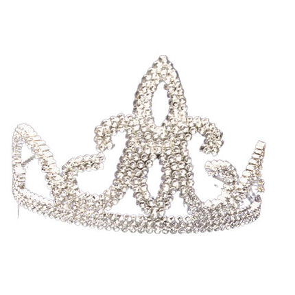 Plastic Tiara With Silver Combs by Rubies only at  TeeJayTraders.com