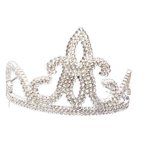 Plastic Tiara With Silver Combs by Rubies only at  TeeJayTraders.com