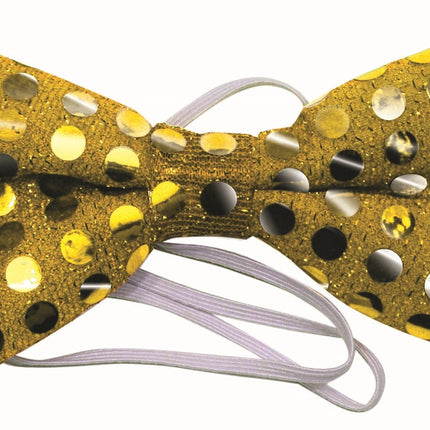 Sequin Bow Tie Gold by Rubies only at  TeeJayTraders.com