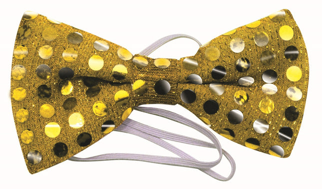 Sequin Bow Tie Gold by Rubies only at  TeeJayTraders.com