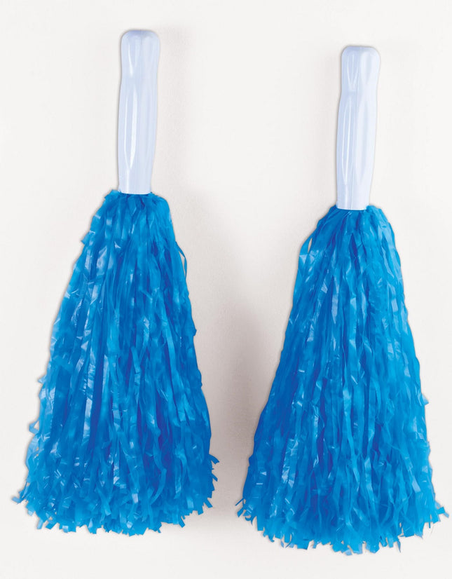Pom Pom Plastic Blue by Rubies only at  TeeJayTraders.com