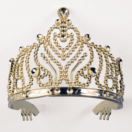 Tiara With Gold Combs by Rubies only at  TeeJayTraders.com