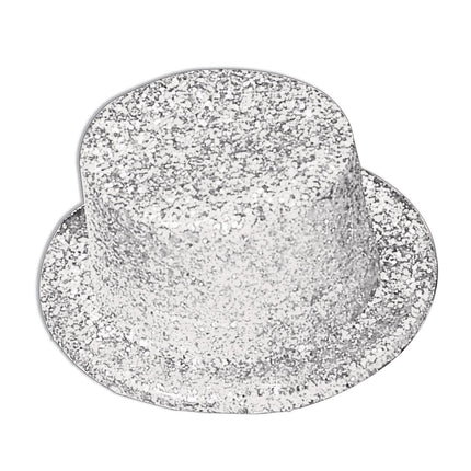 Glitter Top Hat White by Rubies only at  TeeJayTraders.com