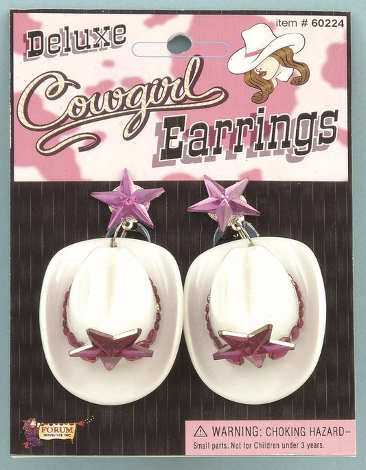 Cowgirl Deluxe Hat Earrings by Rubies only at  TeeJayTraders.com