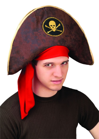 Buccaneer Captain Hat by Rubies only at  TeeJayTraders.com