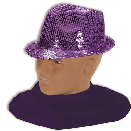 Sequin Fedora Purple by Rubies only at  TeeJayTraders.com