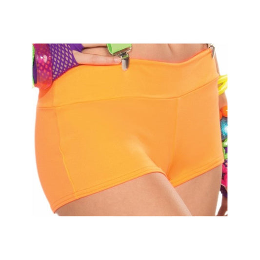 Club Candy Solid Neon Women Orange Shorts by Halloween Resource Center only at  TeeJayTraders.com