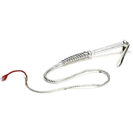 Wild West Metallic Unisex Silver Whip by Halloween Resource Center only at  TeeJayTraders.com