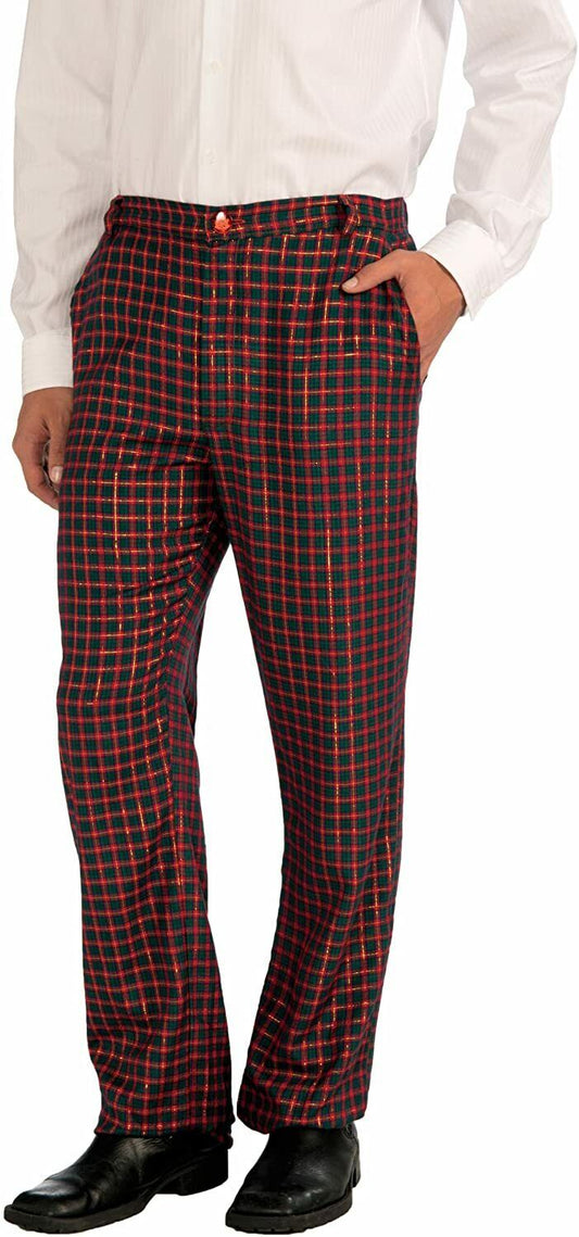 Festive Holiday Christmas Men Plaid Pants by Halloween Resource Center only at  TeeJayTraders.com