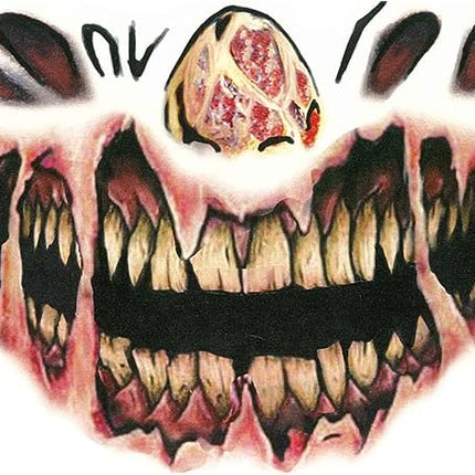 Smiley Pumpkin Temporary Face Tattoo by Halloween Resource Center only at  TeeJayTraders.com