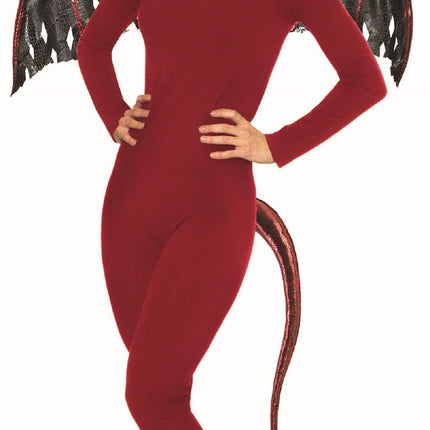 Full Body Woman Unitard Red by Rubies only at  TeeJayTraders.com