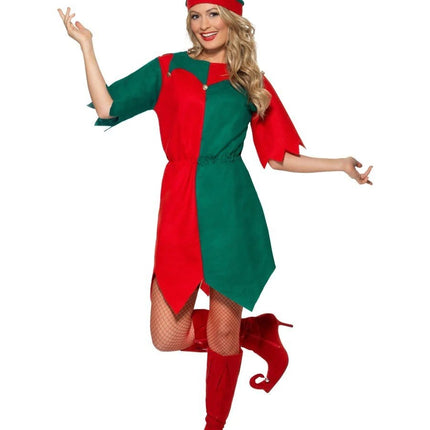 Christmas Elf Women Costume by Smiffy Costumes only at  TeeJayTraders.com - Image 3
