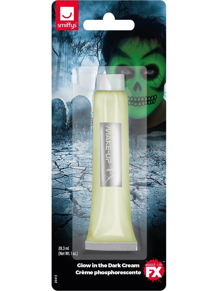 Glow In The Dark Make Up Cream by Smiffy Costumes only at  TeeJayTraders.com