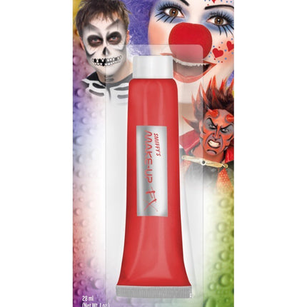 Aqua Cream Make Up Red by Smiffy Costumes only at  TeeJayTraders.com
