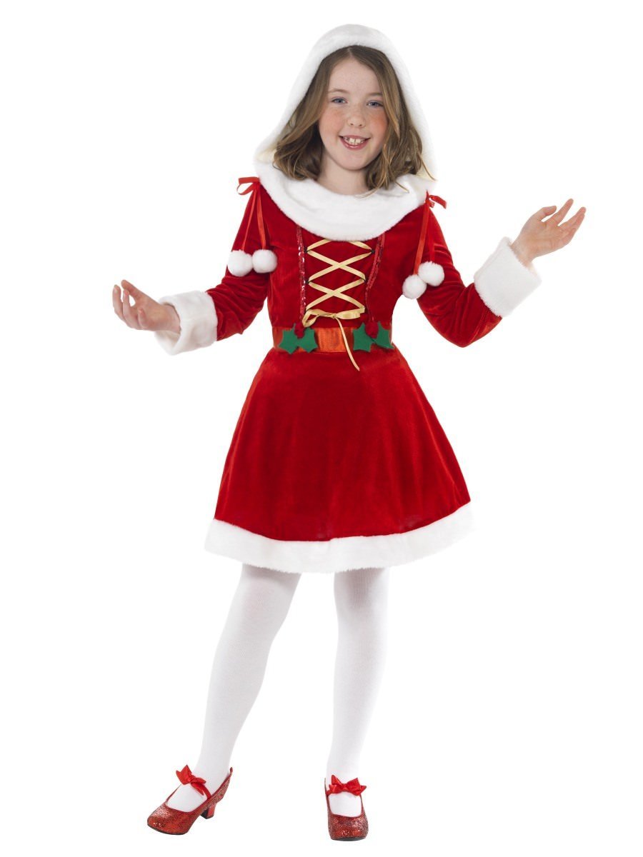 Little Miss Santa Girls Costume by Smiffy Costumes only at  TeeJayTraders.com