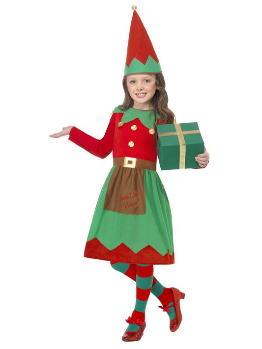 Santa Little Helper Girls Costume by Smiffy Costumes only at  TeeJayTraders.com