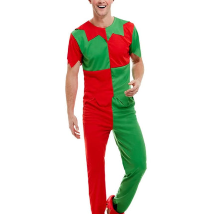 Christmas Elf Men Costume by Smiffy Costumes only at  TeeJayTraders.com