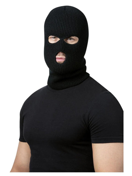 Balaclava Ski Mask Black by Smiffy Costumes only at  TeeJayTraders.com