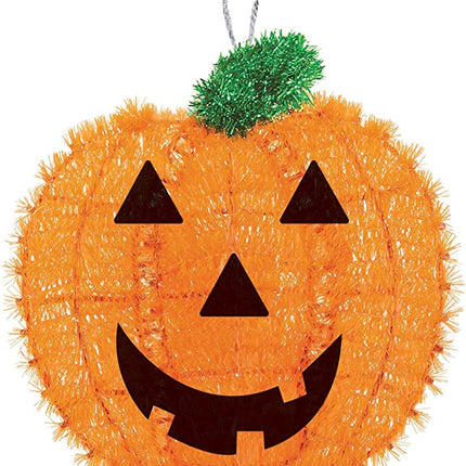Pumpkin Tinsel Halloween Decoration by Amscan only at  TeeJayTraders.com