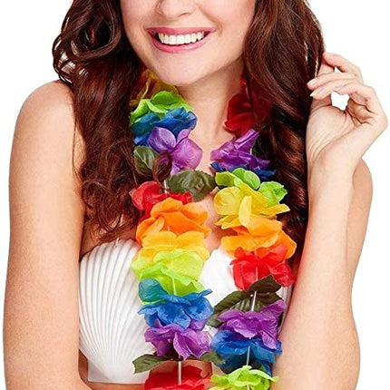 Hawaiian Lei Rainbow by Amscan only at  TeeJayTraders.com - Image 2