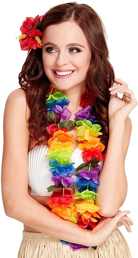 Hawaiian Lei Rainbow by Amscan only at  TeeJayTraders.com - Image 2