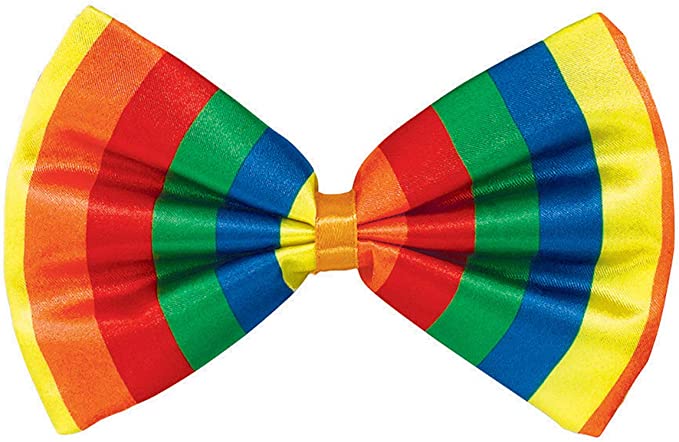 Rainbow Bow Tie Costume Accessory by Amscan only at  TeeJayTraders.com