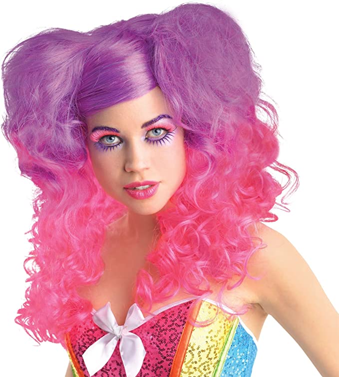 Raging Pony Curls Wig by Amscan only at  TeeJayTraders.com - Image 2