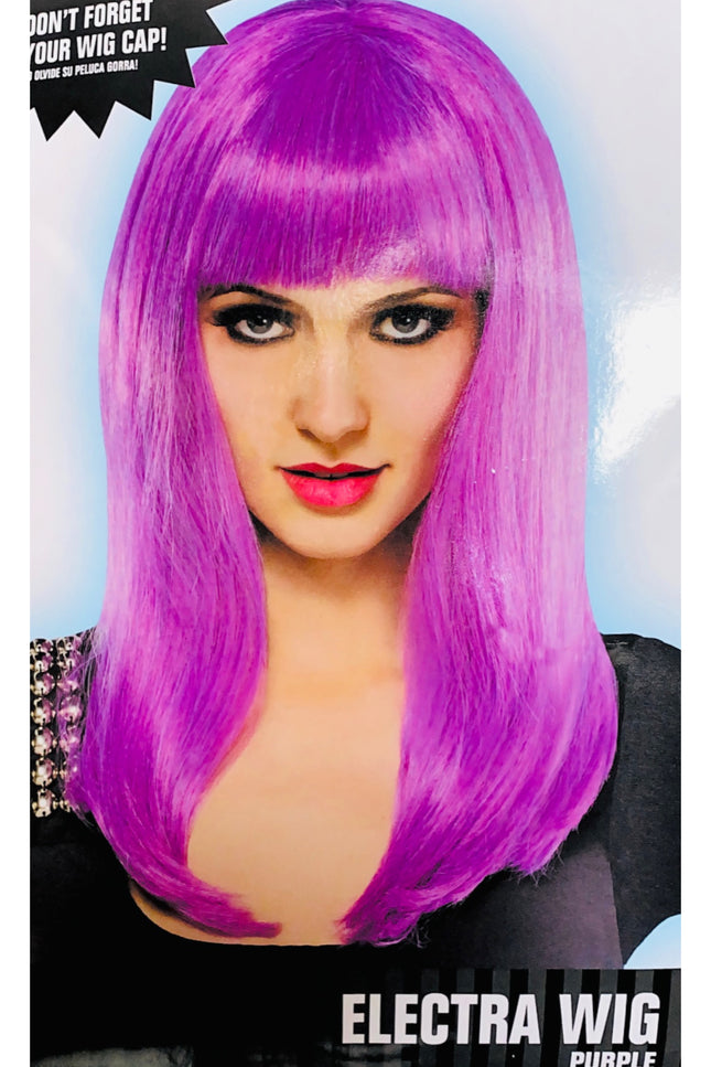 Purple Electra Woman Wig by Amscan only at  TeeJayTraders.com