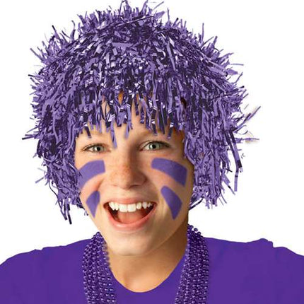 Purple Tinsel Fun Wig by Amscan only at  TeeJayTraders.com