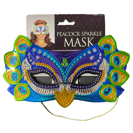 Peacock Sparkle Mask by Amscan only at  TeeJayTraders.com