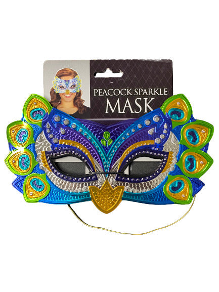 Peacock Sparkle Mask by Amscan only at  TeeJayTraders.com