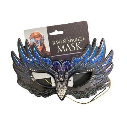 Raven Sparkle Mask by Amscan only at  TeeJayTraders.com
