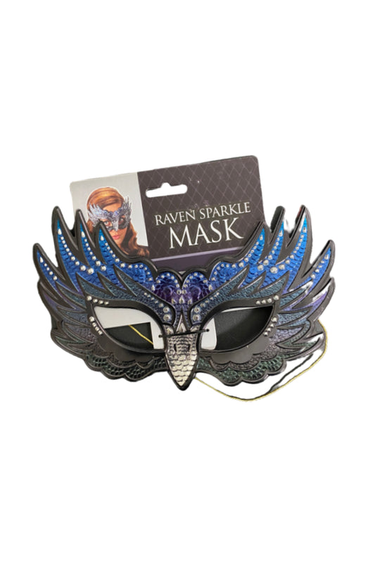 Raven Sparkle Mask by Amscan only at  TeeJayTraders.com