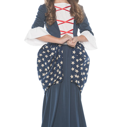 Betsy Ross Girls Colonial Costume by Underwraps Costumes only at  TeeJayTraders.com