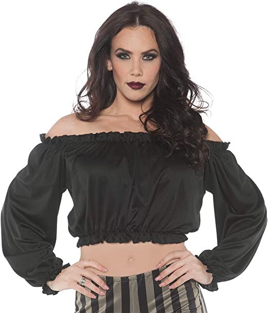Pirate Crop Women Top by Underwraps Costumes only at  TeeJayTraders.com