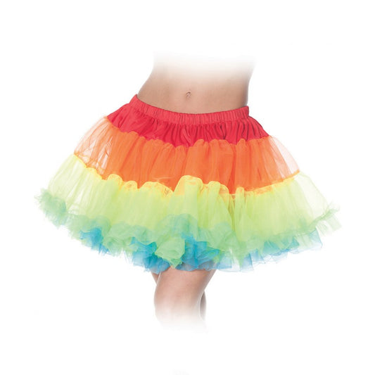 Rainbow Tutu Woman Skirt by Underwraps Costumes only at  TeeJayTraders.com