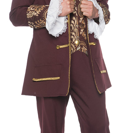 Colonial Men Deluxe Costume by Underwraps Costumes only at  TeeJayTraders.com