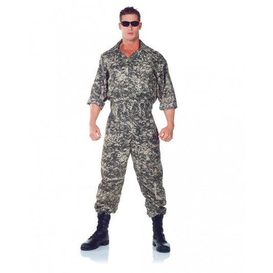 Digital Print Army Men Jumpsuit by Underwraps Costumes only at  TeeJayTraders.com