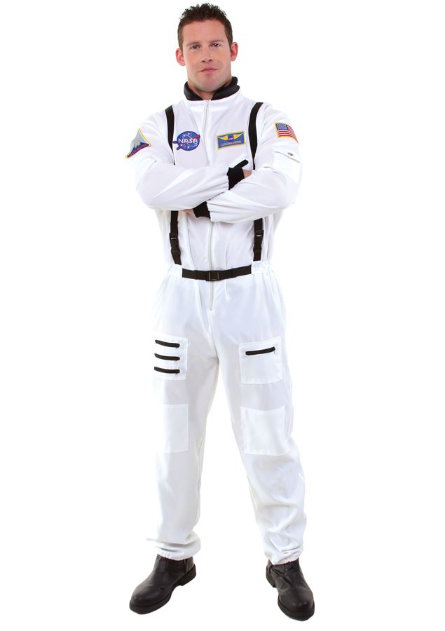 Astronaut Mens White Costume by Underwraps Costumes only at  TeeJayTraders.com