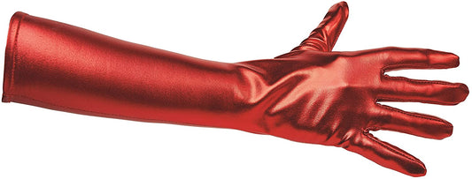 Women Red Metallic Gloves by Underwraps Costumes only at  TeeJayTraders.com