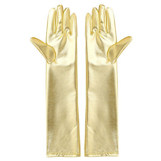 Women Gold Metallic Gloves by Underwraps Costumes only at  TeeJayTraders.com