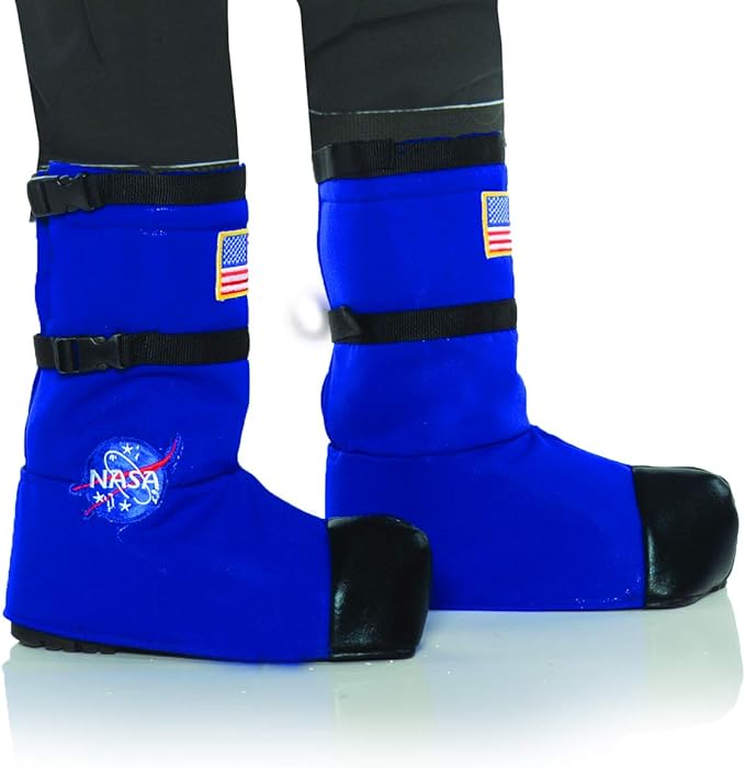 Astronaut Men Boot Top Covers Blue by Underwraps Costumes only at  TeeJayTraders.com