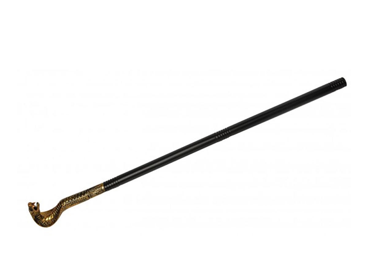 Golden Cobra Snake Cane by Underwraps Costumes only at  TeeJayTraders.com