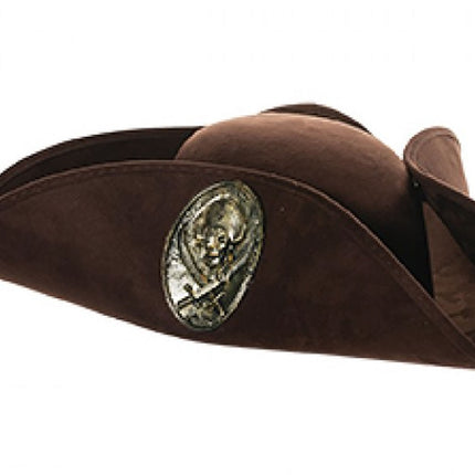 Pirate Emblem Tri-Corner Hat by Underwraps Costumes only at  TeeJayTraders.com