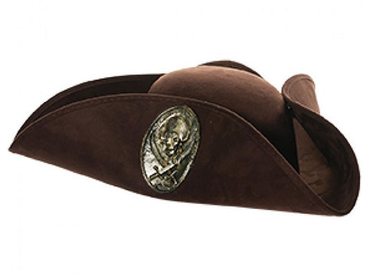 Pirate Emblem Tri-Corner Hat by Underwraps Costumes only at  TeeJayTraders.com